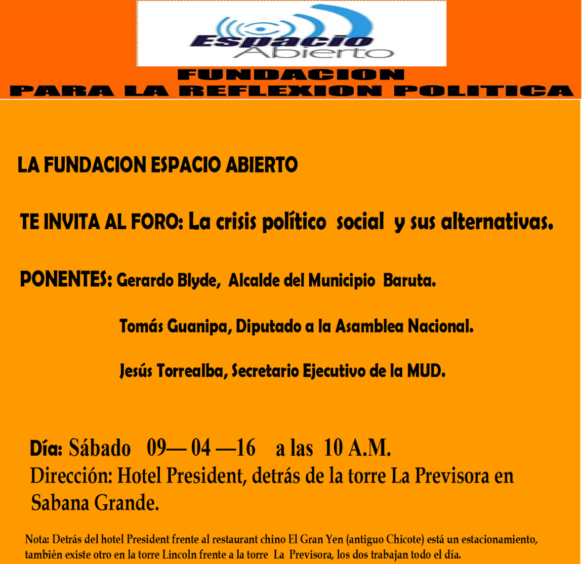 ChuoTorrealba's tweet photo. Ciudadanos, medios, amigos y militantes de la MUD: Mañana 9A 10am estaremos en este evento compartiendo información https://t.co/RAiVhmJbvw