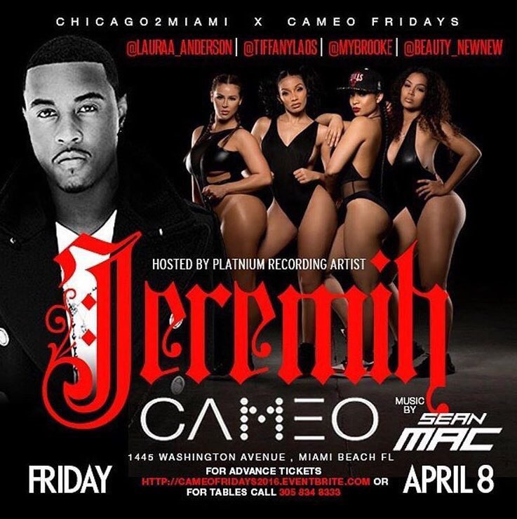 MOODInColombia's tweet photo. Tonight! #Chicago2MiamiWeekend w/@Jeremih #CAMEOFRIDAYS 913-788-MOOD for VIP experience πΎπΎπΎ #miami #nightlife https://t.co/cl1Zz9MiLs