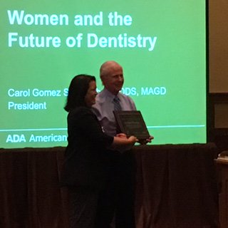 drbicuspid's tweet photo. PARK CITY, UT-Dr. Carol Gomez Summerhays presents Dr. Gordon Christensen with an ADA Presidential citation #WiD2016 https://t.co/Jvg1MlFoBb