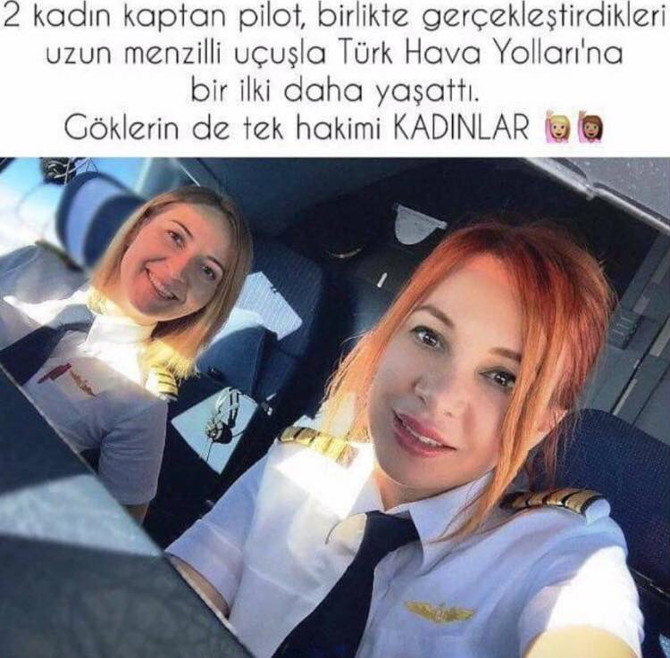 klkadi's tweet photo. GÖKLERİN DE TEK HAKİMİ KİLİKADILI KAPTAN BAYAN PİLOT SN. FERİHAN IŞIK OLMUŞTUR . GURURLUYUZ https://t.co/y7XS5ZQjjf