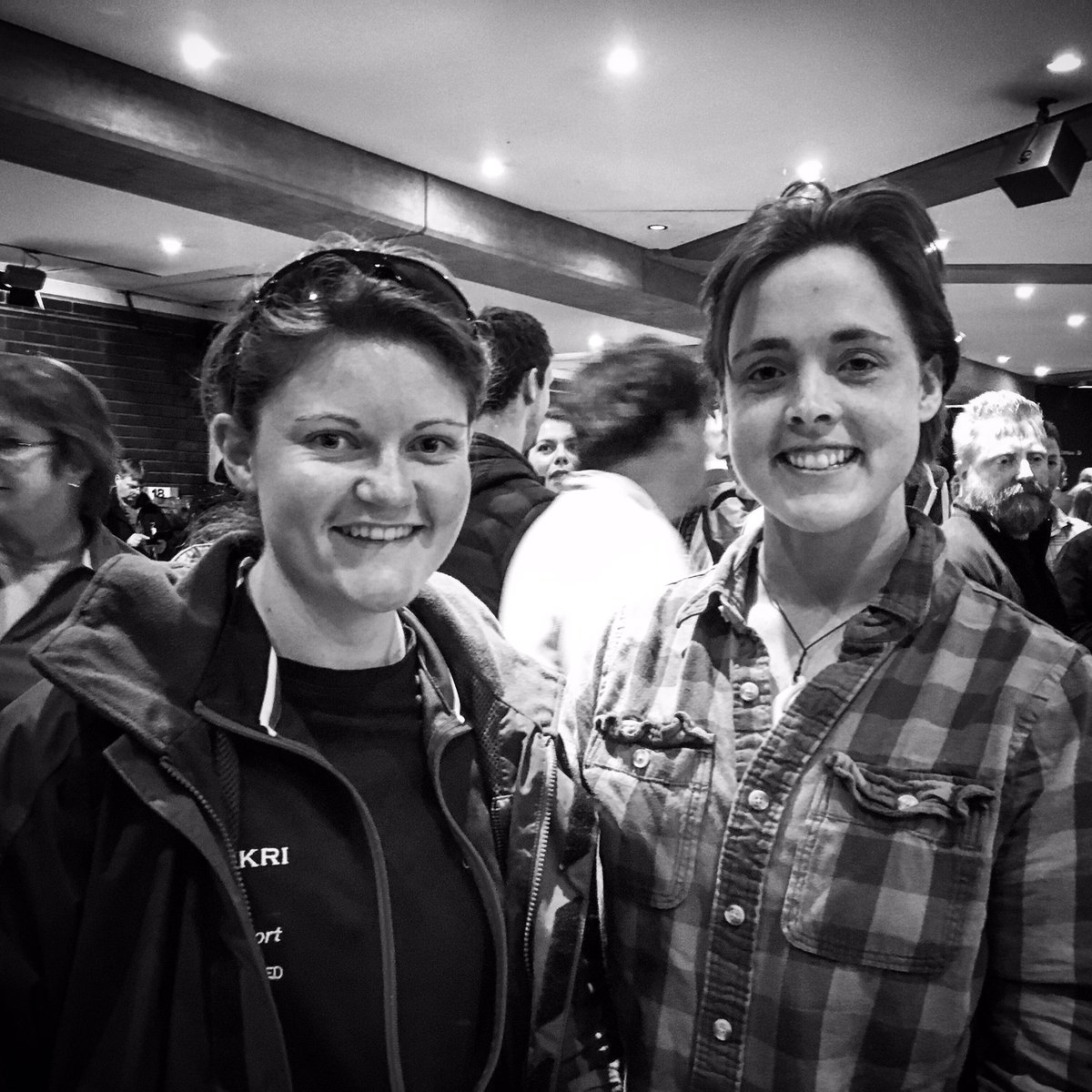 insfriends's tweet photo. Some incredible stories of adventure tonight and great to finally get to meet @SarahOuten #banff16 #adventurelegend https://t.co/F09Jia2NSP