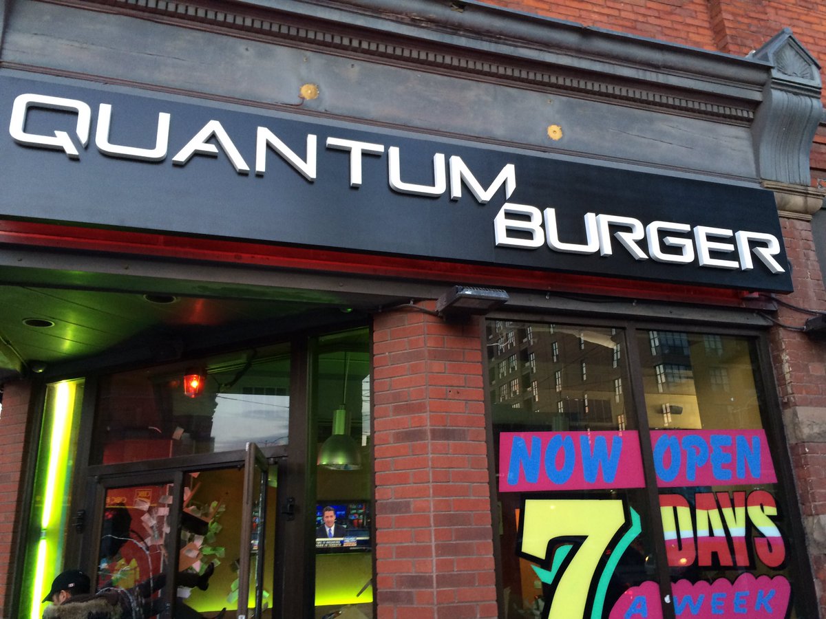 PatrickMaka's tweet photo. Just hit up Quantum Burger; service was terrible, cook was stuck in time. 😝 #ExploreTheBreak @QuantumBreak https://t.co/Wc6BYXAr7K
