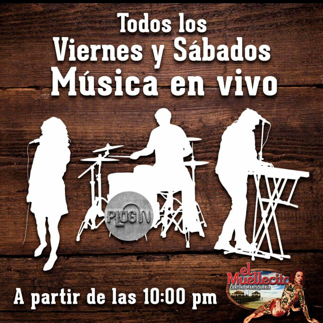 PlugInCancun's tweet photo. @VivirEnCancun les esperamos 10:00pm en el muellecito #ShotsGratis #Litros #MusicaEnVivo #PlugInCancun https://t.co/AGbTztwmVi
