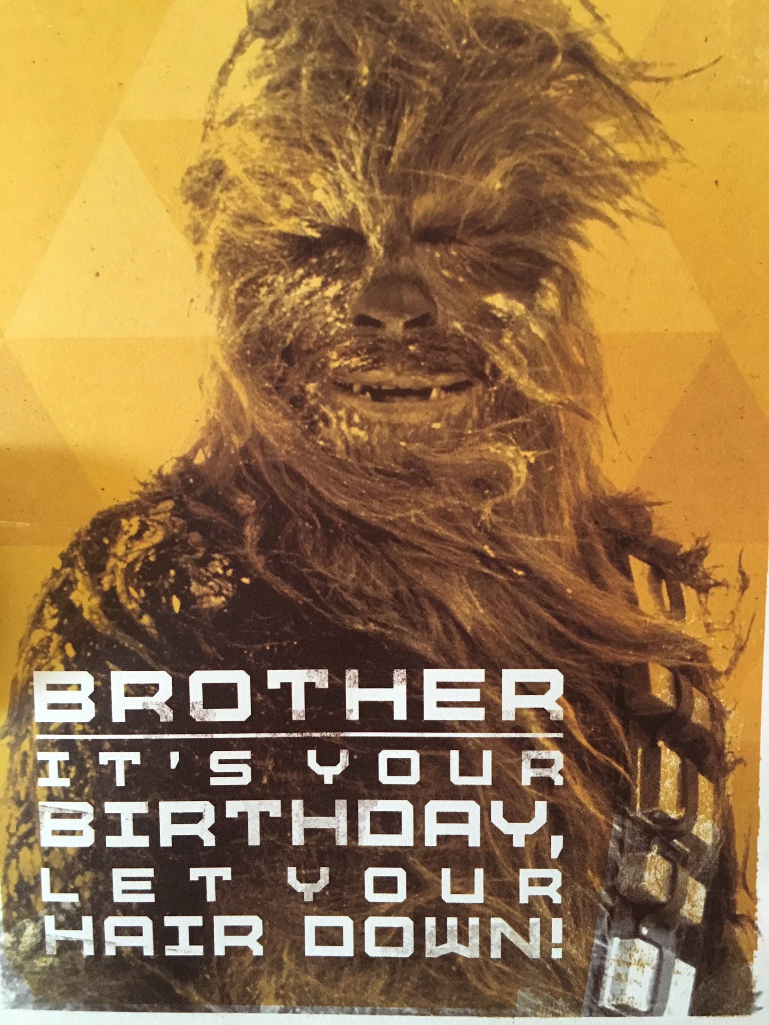 Happy Birthday Brother Star Wars Alan Duffy On Twitter: "Awesome Birthday Card From My Brothers, Never Too  Old For #Starwars Theme Https://T.co/X71R8Zwtdr" / Twitter