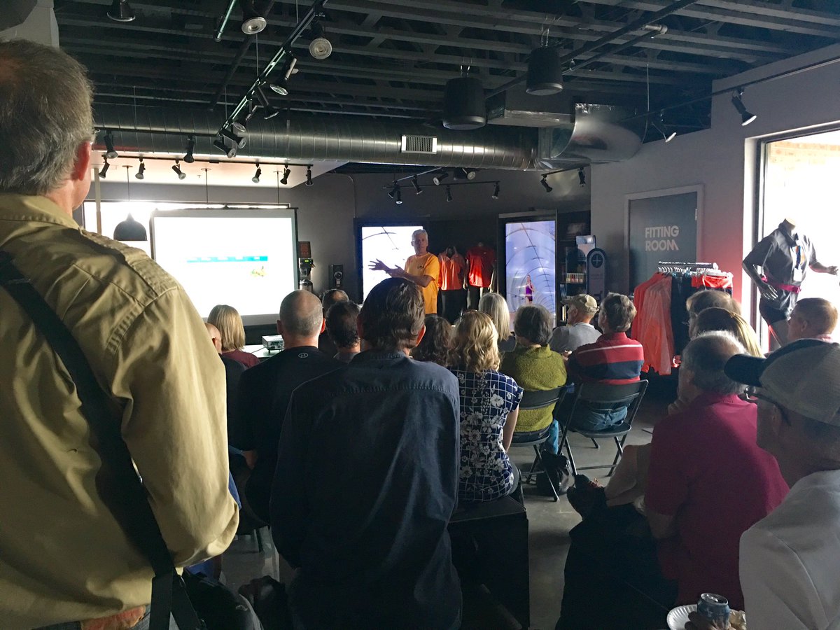 ReadyTalk's tweet image. Our CEO, Dan King, giving a talk about how running less could help you race faster!#crosstraining #flatironsrunning