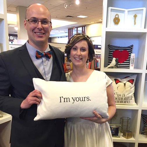 chaptersindigo's tweet photo. Congrats to David and Lorie! This couple met, got engaged and got married all at @ChaptersHalifax. All the BEST! https://t.co/4ybbouBVg2
