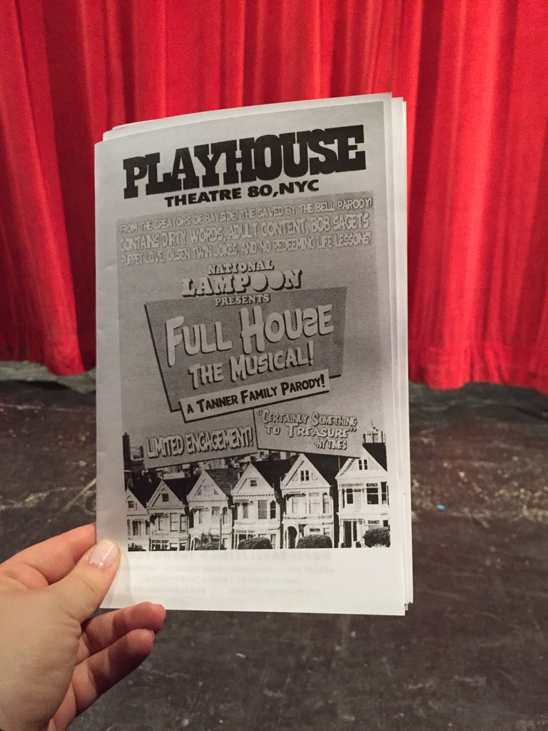 marlahorenbein's tweet photo. about to embark on a magical journey...#fullhousethemusical here we go. #frontrow https://t.co/Cmndhdu1M9