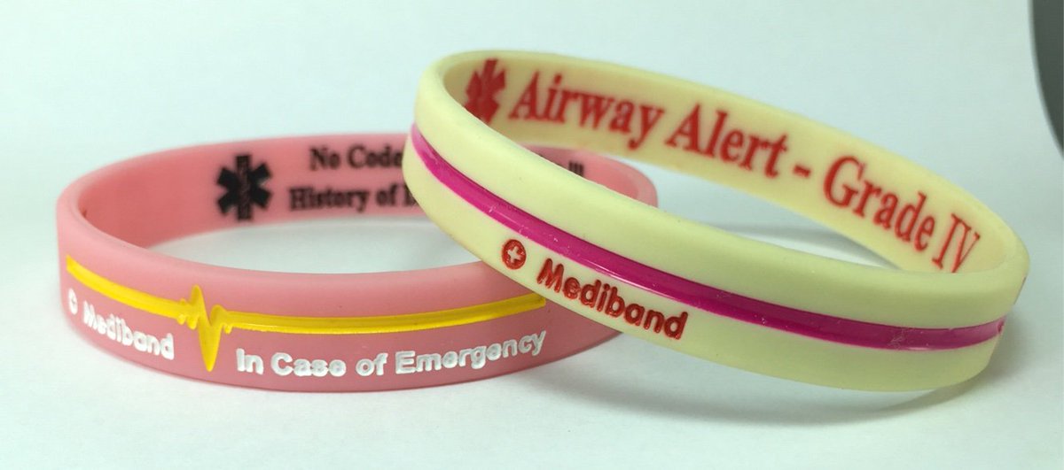mediband's tweet photo. #airwayalert #nocodeine #allergy #mediband #medicalid #medical available at https://t.co/vs14iyd5lE https://t.co/ywZzSlVjoT