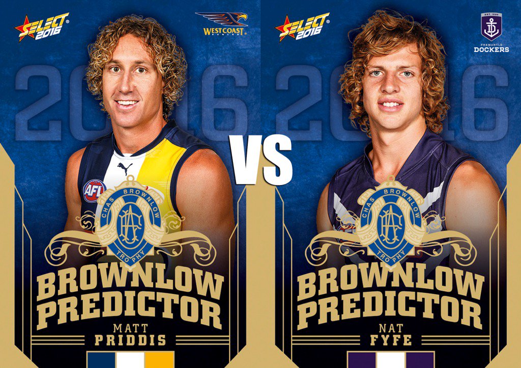 Who will win tonight's Derby, <a href="/WestCoastEagles/">West Coast Eagles</a> or <a href="/freodockers/">Fremantle Dockers</a>? #CollectSelect #AFL #AFLEaglesFreo
