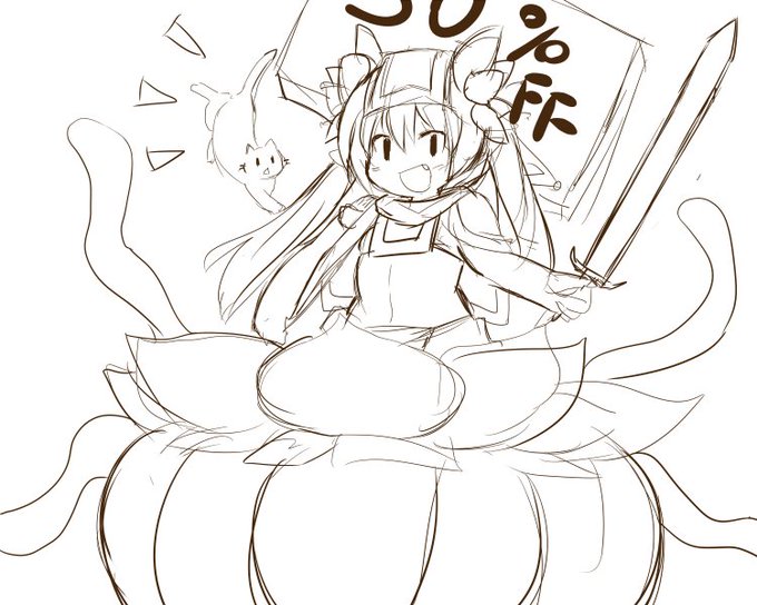 超落書き うちのこの変わり者のアルラウネの商人(アウラルさん)がなんやかんやモンスターの仲間を集めながら勇者PTを出し抜いて世界を救っちゃう緩いノリのRPGやりたい 