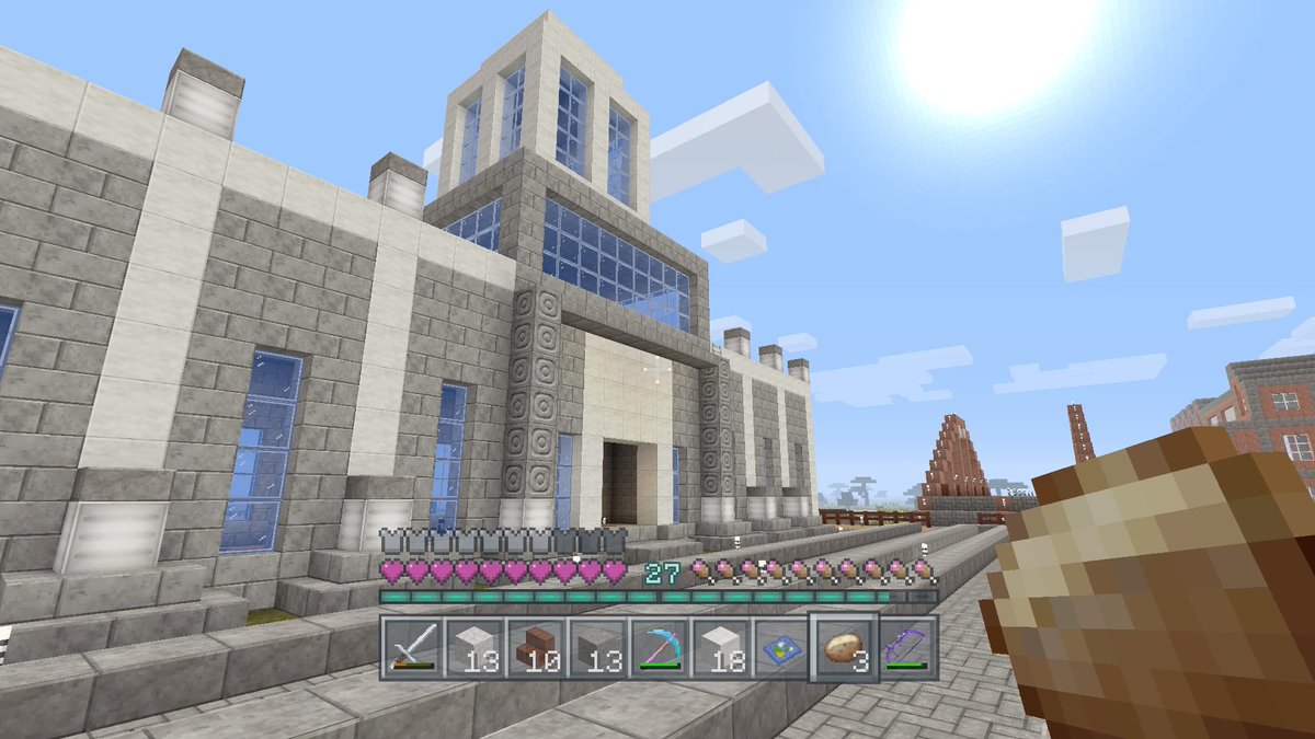Minecraftjtrav's tweet image. That new townhall #minecraft #PS4share