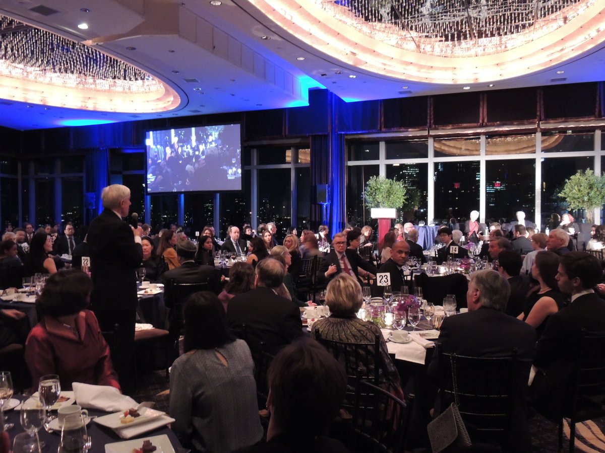 ColumbiaSIPA's tweet photo. Former Undersecretary Robert Hormats asks question about coalition building to honorees #SIPAgala https://t.co/cZMHgNbOps