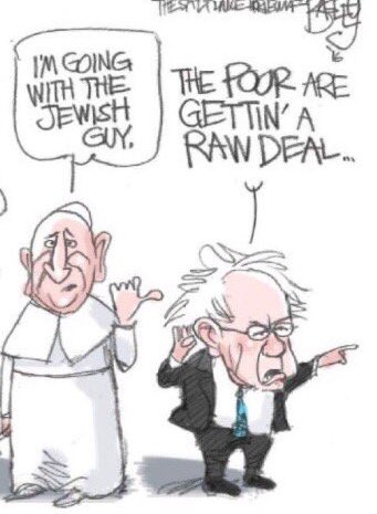 janet_sistare's tweet photo. #PopeForBernie https://t.co/xVjJQYVPxj