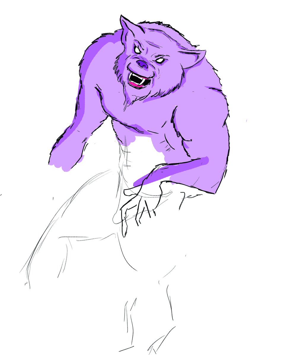 innerthebook's tweet photo. from sketch to... #art #drawing @#horror #warewolf #monster #comics https://t.co/JUFECTnq3q