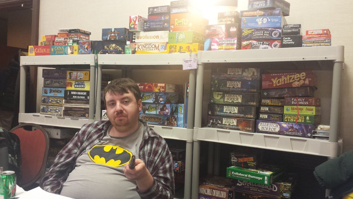 GeekKon's tweet photo. Our games are all here at @OdysseyCon! Stop by this weekend and play some board games with us! https://t.co/QyaGANgH9G