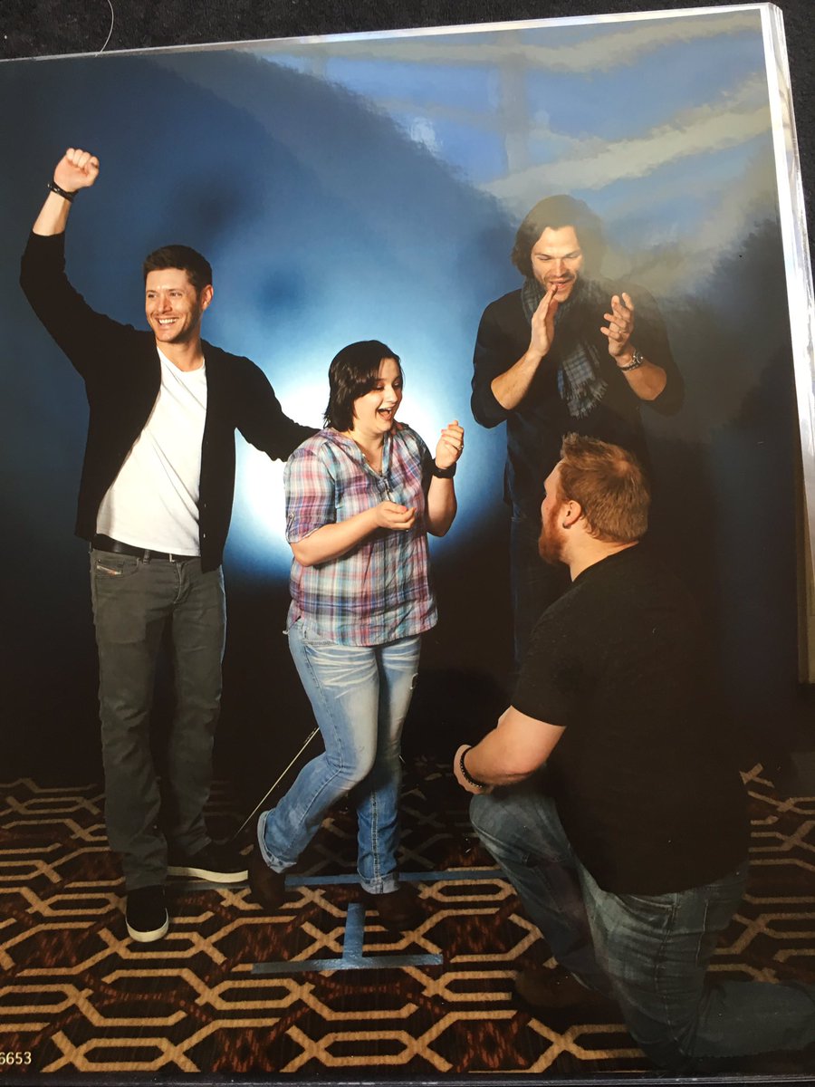 amweaver89's tweet photo. Ok #SPNFamily I need a Save the Date pic! Which 1 is best? @JensenAckles @jarpad @chrisschmelke @WilliamShatner https://t.co/M42urQXrFw