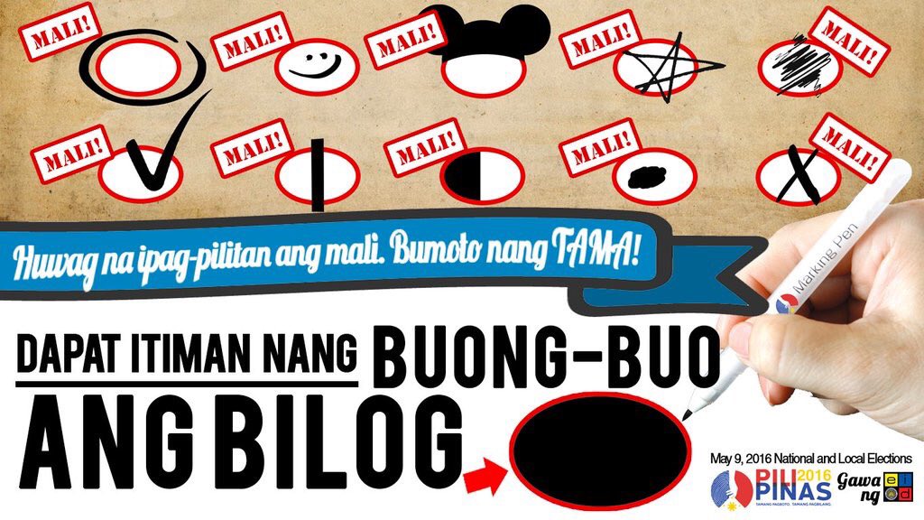 jabjimenez's tweet photo. Ang mga larawan ng maling pagboto sa infographic na ito at halaw sa tunay na buhay. No kidding. #PiliPinas https://t.co/euAxHJqgKq
