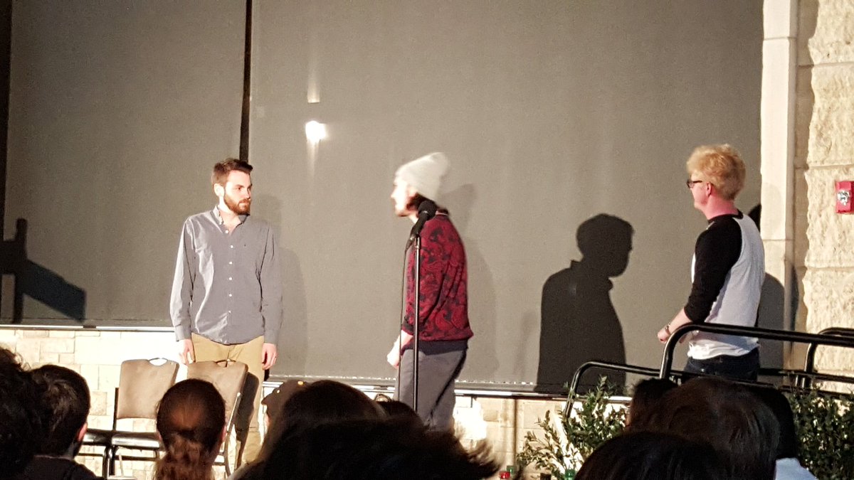 MUImprov's tweet image. Some familiar friends on a familiar stage. #BestBestFriends #CoMotion