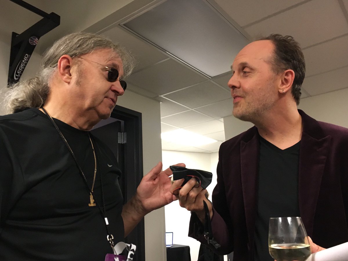 Lars w/ Ian Paice #DeepPurple #RockHall2016