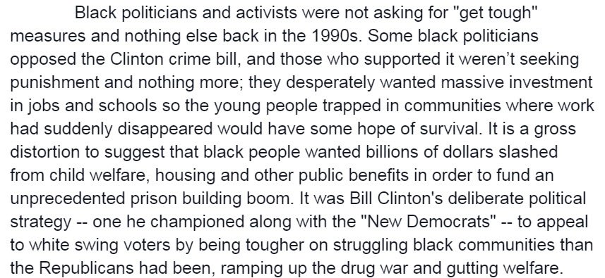 lizzzbrown's tweet photo. No Black people WERE NOT begging for get-tough measures at the expense of our kids.
#MichelleAlexanderSays
#IAlmost https://t.co/3Hty8CIwIk