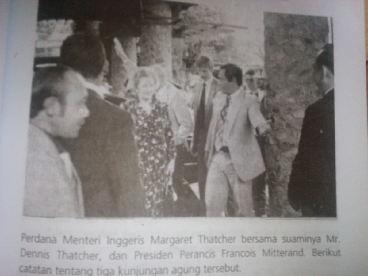 uruqulnadhif's tweet photo. PM Inggris, Margaret Thatcher, pernah berkunjung ke ITB pada 1985. https://t.co/QoPxC5aASZ