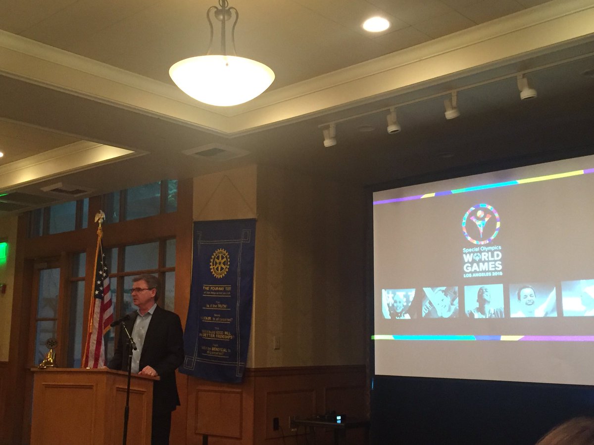 Patrick McClenahan CEO of the <a href="/WorldGames2015/">World Games 2015</a> addresses the @GSunriseRotary #worldgames #rotary