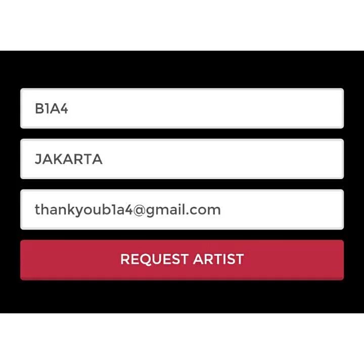 [請選擇] 印度尼西亞 BANA 目前正在努力供 為 主持 #B1A4 演唱會在雅加達，請幫忙我們選擇 #B1A4 在 konsaato.com, 請上網 和 選擇 #B1A4 ! 謝謝~