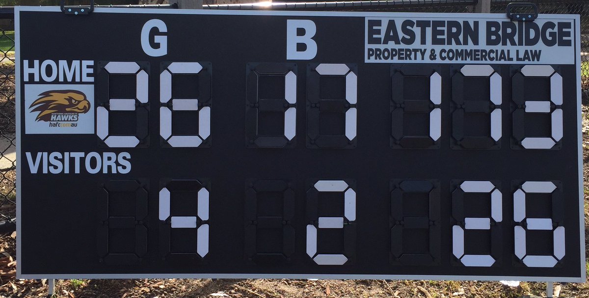 HawthornAFC's tweet photo. Great start to the season for the Crazy Hawks! Big win over La Trobe Uni #featherthenest #2016ishere #vafa #gohawks https://t.co/d3YAmpKRFY