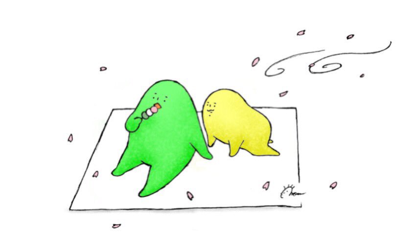 花よりだんごより緑くん