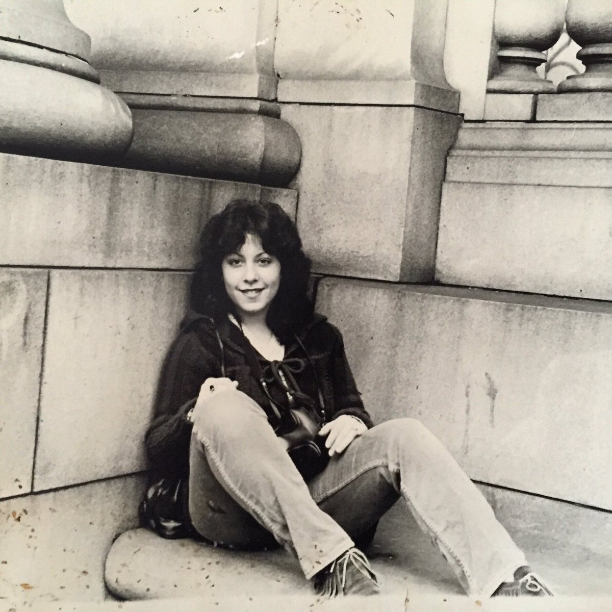 merylnyc's tweet photo. #throwbackadvice Pic from 1982. Don't throw out those fringe suede booties. They'll be hot again in 2016. https://t.co/80uz3Ni1af