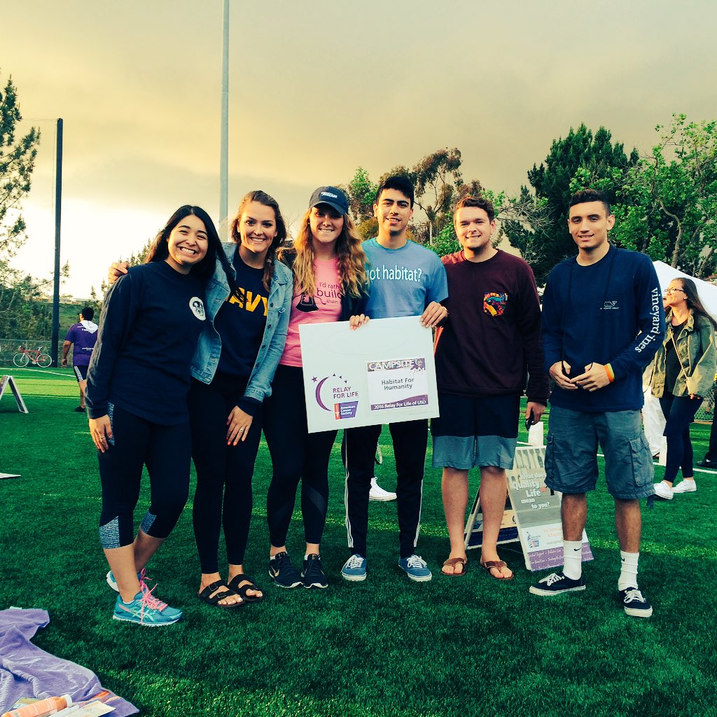 <a href="/USDHabitat/">USDHabitat</a> relay for life team! #USDBuilds #uofsandiego