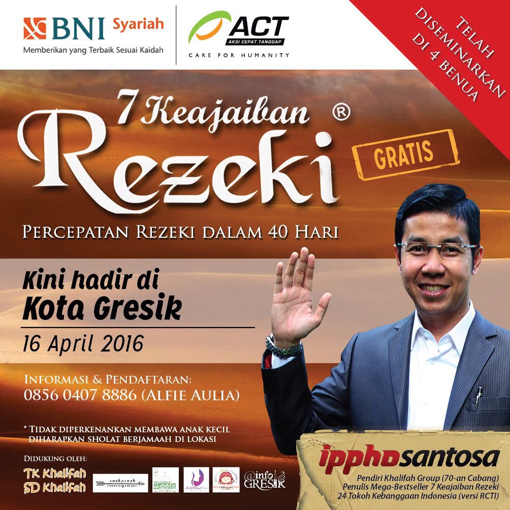 ipphoright's tweet photo. Halooo Jatim! Yuk merapat ke Gresik! Gratis seminar #7KR, ajak deh keluarga &amp; teman-teman. Sukses bareng-bareng https://t.co/Q3PES3gn7B