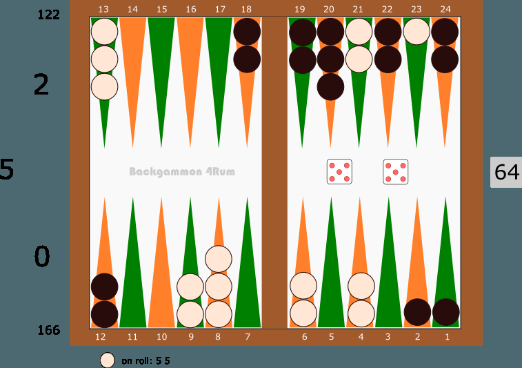 backgammon4rum's tweet image. Checker play of the day 09 April 16 backgammon4rum.com/2016/04/09/che…