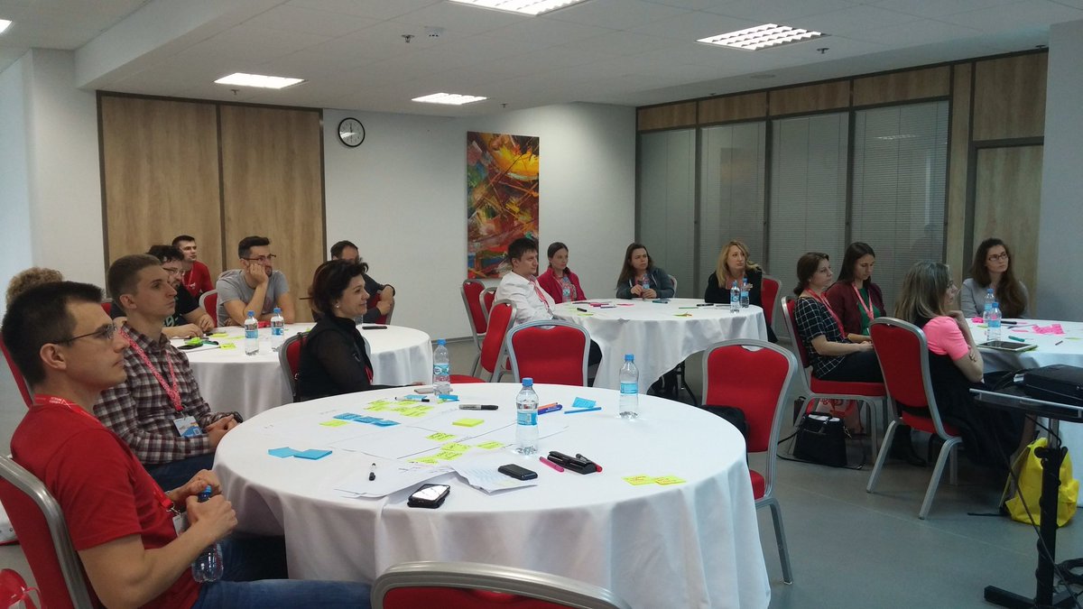 eleybourn's tweet image. #noprojects workshop at #agileee going really well.