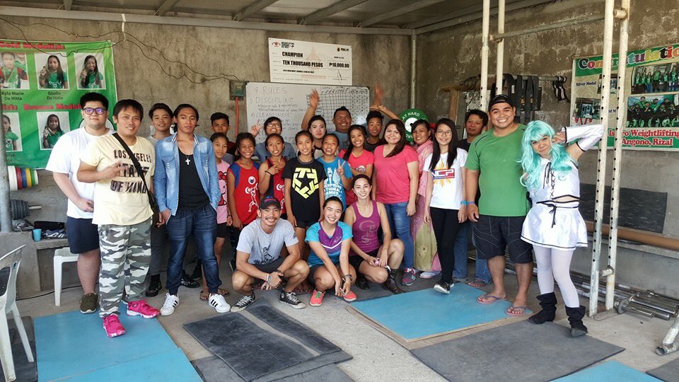 ncphilippines's tweet photo. Ncp with Angtibaytraining visited the weightlifting kids of angono rizal earlier :) Congrats to everyone! #outreach https://t.co/27P7AhL9XU