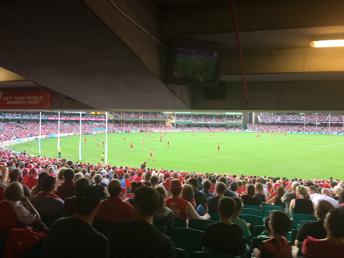 Num1ThunderFan's tweet photo. Welcome to fortress Sydney #goswans #AFLSwansGiants https://t.co/GnZ3YYe6WJ