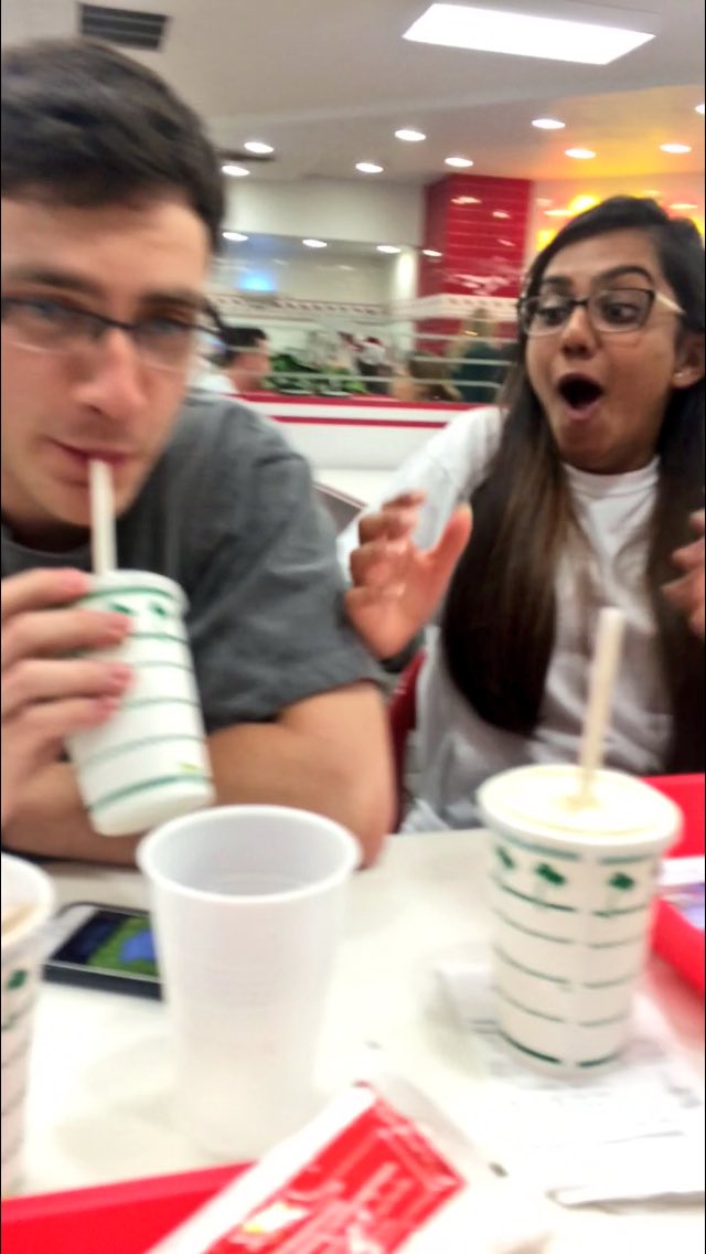 Jen_ber's tweet photo. Series of unfortunate events: Nadia gets her milkshake stolen https://t.co/ZbF6jn8dSg