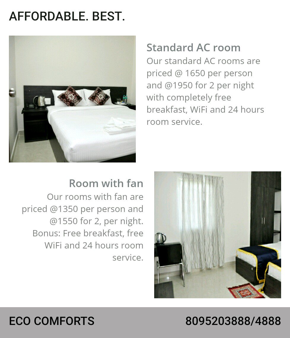 eco_comforts's tweet image. Our rooms