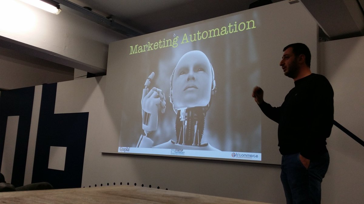 Marketing Automation? Ce lo spiega <a href="/Icelord/">Roberto Fumarola</a> di <a href="/b2commerce/">b2commerce</a> allo #startday20 presso <a href="/NanaBiancaItaly/">Nana Bianca</a> <a href="/startsaturdays/">Startup Saturday Europe</a>