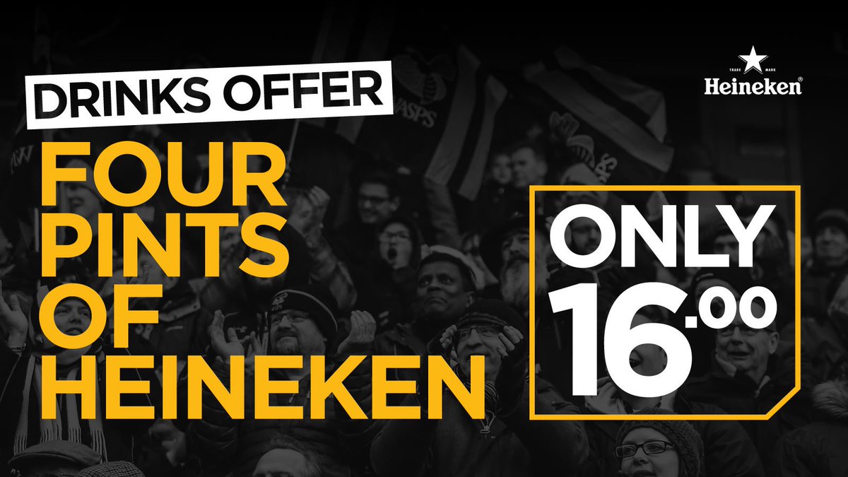 CBSArena's tweet photo. Coming to the game today? Fans can stay fuelled with some great food and drink offers on the concourse! @WaspsRugby https://t.co/Rsnka6nCck