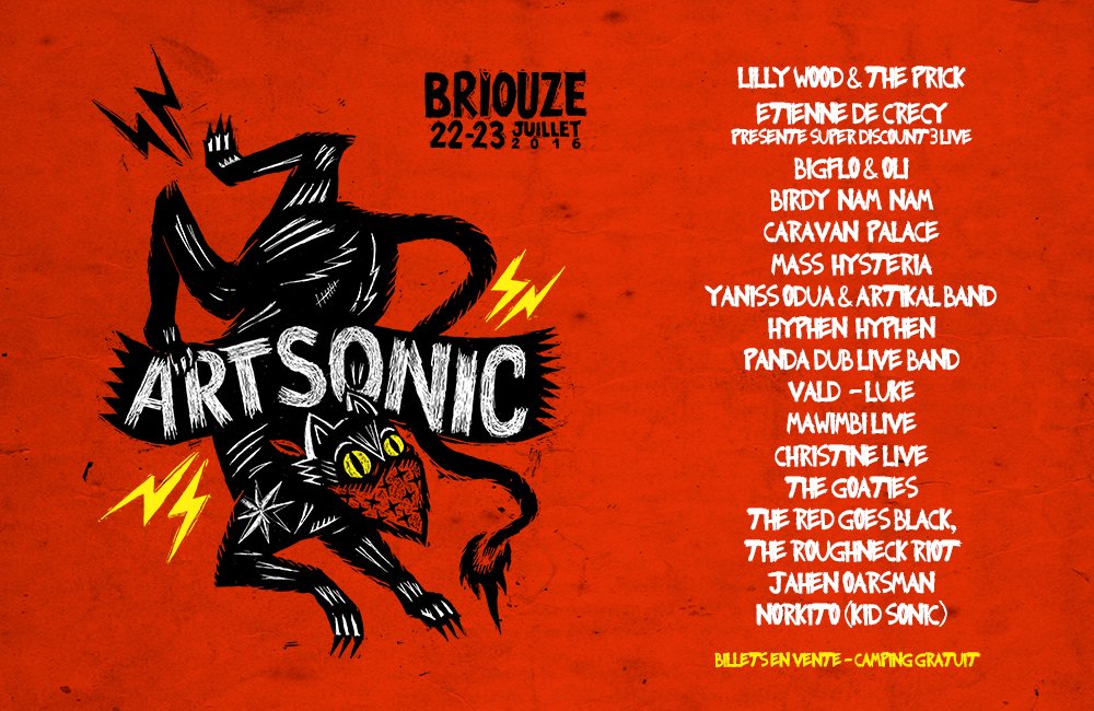 FestsRockCom's tweet photo. Art Sonic 2016 ! Ça va être fou 😜 ! En + on te fait gagner ton Pass 2 jours ✌ https://t.co/xw4Az6xHKR @ArtSonicFest https://t.co/6Hiw9aE2zh