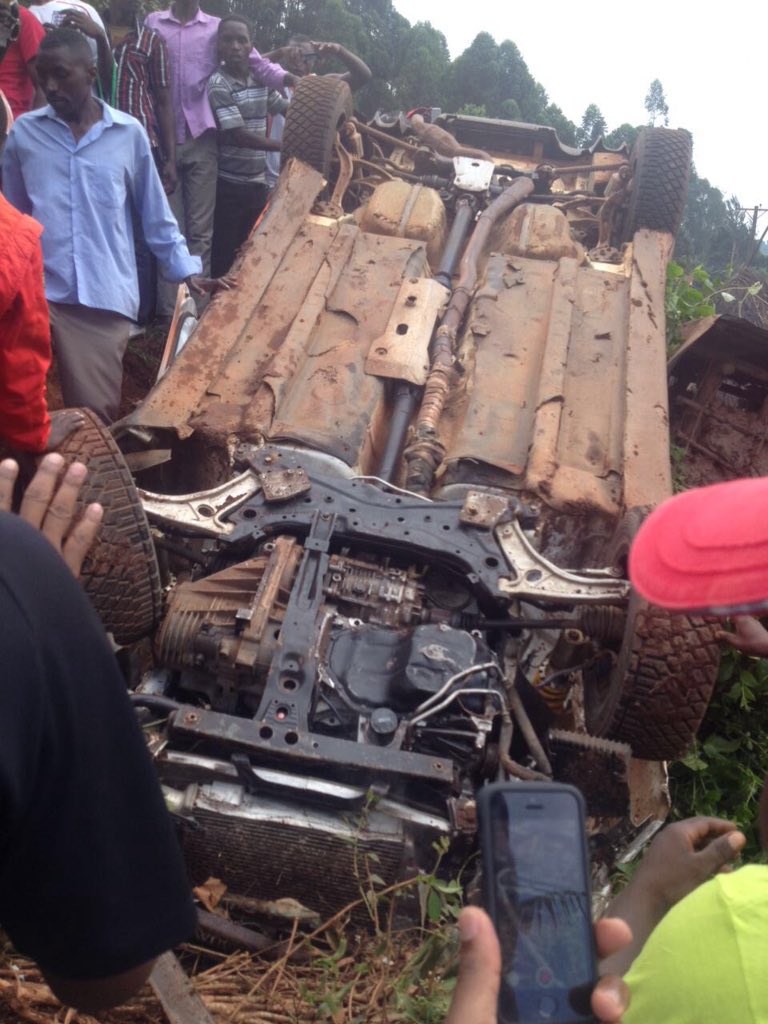 cmugume's tweet photo. #KabaleRally is something! Three drivers already out!! Rauf rolled, Kalule hit a barrier and Wampamba rolled too!!! https://t.co/fLNwrn7tjo