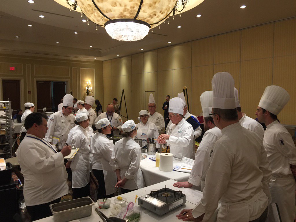 HRSingleton's tweet photo. Team Rhode Island receives judges feedback at New England ProStart Competition. @ProStart @RIHospitality #neprostart https://t.co/jpW1MLjmpF