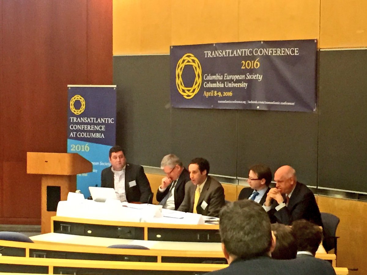 ColumbiaEurope's tweet photo. Panels continue today at the @transatlantic_c. Happening now: Defense Policy and the Role of NATO. https://t.co/lIrvuhmNN7
