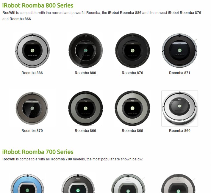 RooWifi's tweet photo. New #Roomba 860 was added to Compatibility List. #gadgetstech #robot #IoT #wifi #checkitout! https://t.co/WD4tXCcgK2 https://t.co/covFISZtgB