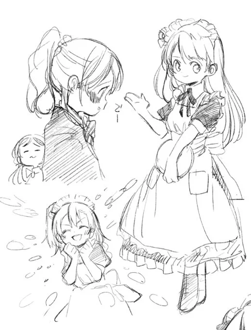 このシーンの穂乃果がとっても好きでうまく描けたと思うんです! 
