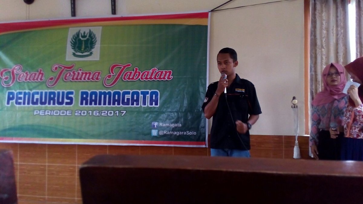 Pesan dan Harapan dari Ketua Kemangga untuk Ramagata Surakarta saat Sertijab Pengurus Ramagata Surakarta 2016/2017😃