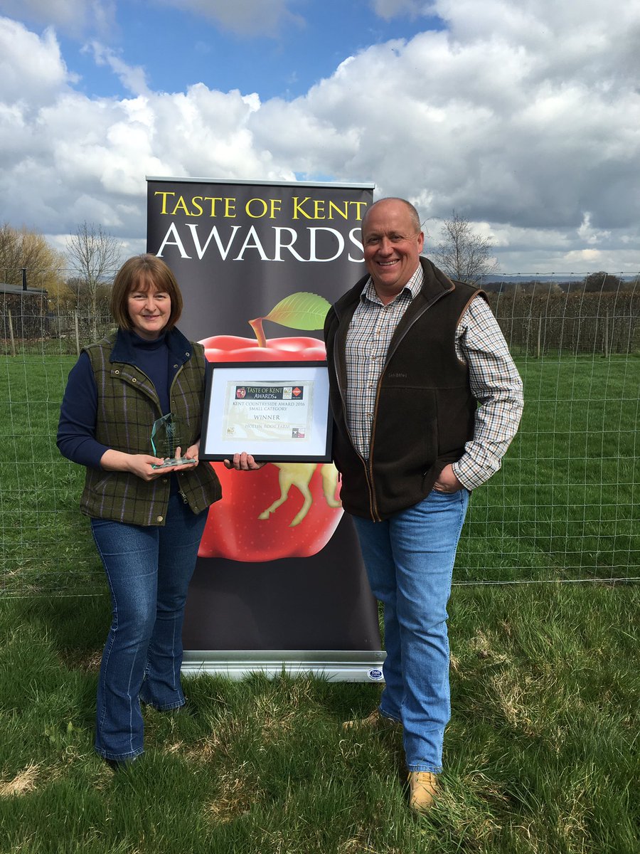 ProducedinKent's tweet photo. @TasteKentAwards  @hollinroot winners Kent Countryside Award small farm category belatedly receiving their award https://t.co/ATQFzjgNSz
