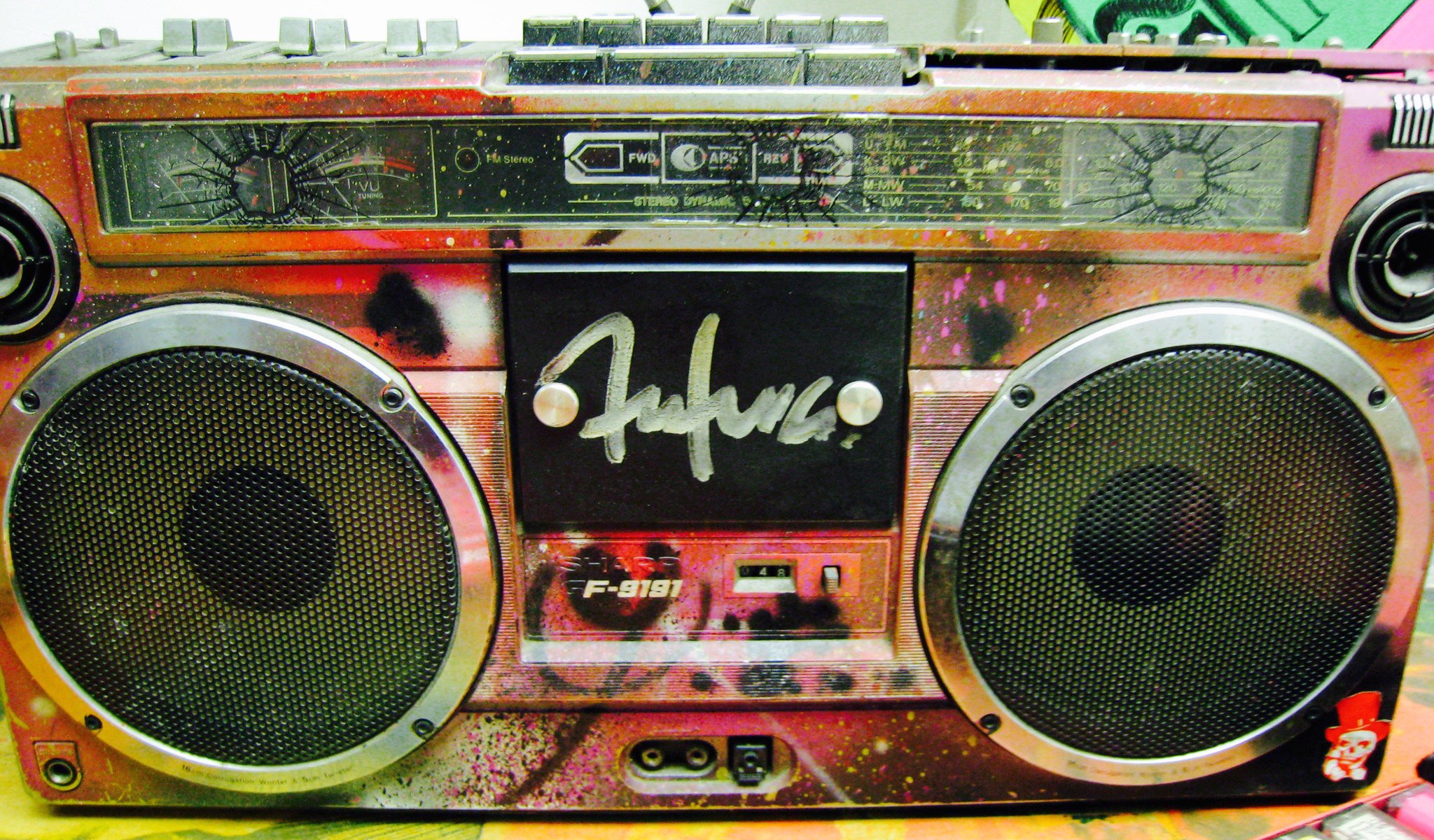 Birmingham 81 on Twitter "Graffiti ghetto blaster at the Mick Jones Rock & Roll Public Library