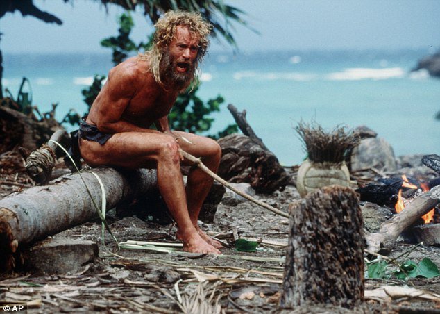 Video YouTube: Trovano per casualità un naufrago in un'isola deserta in Australia - Nella Foto Tom Hanks nel film Cast Away Video YouTube: Trovano per casualità un naufrago in un'isola deserta in Australia